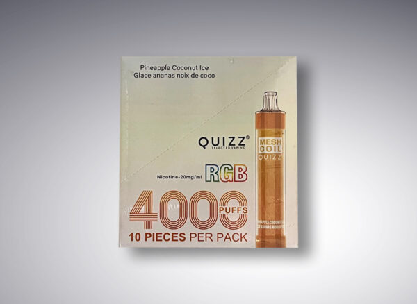 Quizz 4000 Puffs - Pineapple Coconut Ice